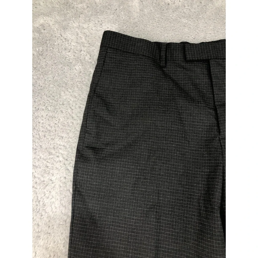 Banana Republic Pants Mens 36x31 Gray NWT Dress Plaid Slim Fit